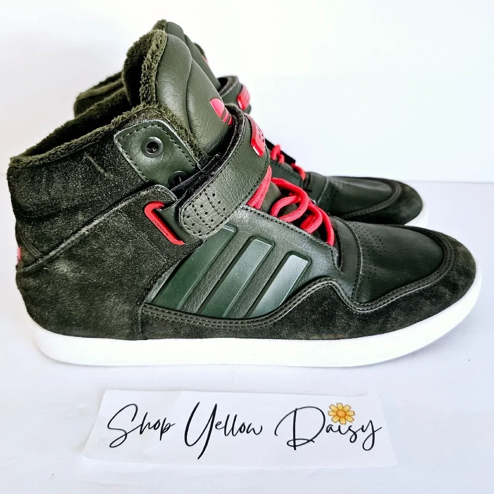 Adidas‎ Rare Winter Night Cargo High Top Sneakers Mens Olive Green Sz 10 Sh402.3